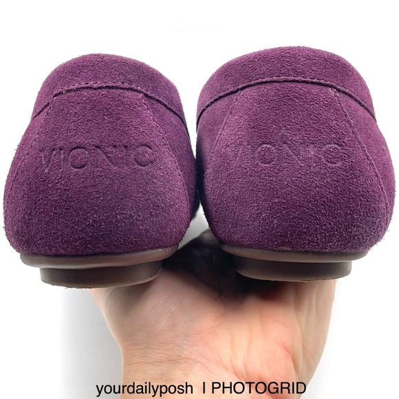 Purple suede Vionic Debbie moc loafer flats women’s US size 7 - Picture 7 of 14